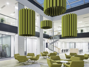 CLASP RING - Acoustic polyester pendant lamp by Caimi Brevetti - view 2